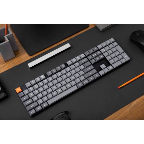 Купити Клавіатура Keychron K5 Max 104 Key RGB Gateron MX 2.0 Brown (K5M-B3-UA) Black - ціна в Києві, Львові, Вінниці, Хмельницькому, Франківську, Україні | інтернет-магазин TELEMART.UA фото