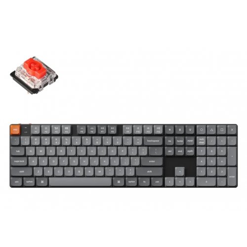 Купить Клавиатура Keychron K5 Max 104 Key RGB Hot-Swap Gateron MX 2.0 Red (K5M-H1-UA) Black - цена в Харькове, Киеве, Днепре, Одессе
в интернет-магазине Telemart фото