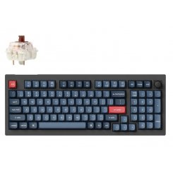 Клавіатура Keychron V5 Max 100 Key RGB Hot-Swap Gateron Jupiter Brown (V5M-D3-UA) Black