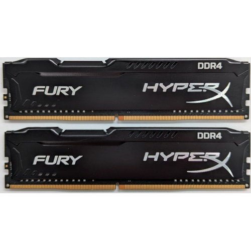 Купить Озу HyperX DDR4 8GB (2x4GB) 2666Mhz Fury Black (HX426C16FB3K2/8) (Восстановлено продавцом, 726892) с проверкой совместимости: обзор, характеристики, цена в Киеве, Днепре, Одессе, Харькове, Украине | интернет-магазин TELEMART.UA фото