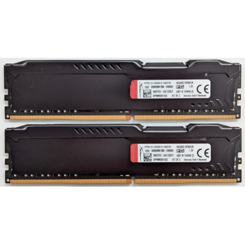 Купить Озу HyperX DDR4 8GB (2x4GB) 2666Mhz Fury Black (HX426C16FB3K2/8) (Восстановлено продавцом, 726892) с проверкой совместимости: обзор, характеристики, цена в Киеве, Днепре, Одессе, Харькове, Украине | интернет-магазин TELEMART.UA фото