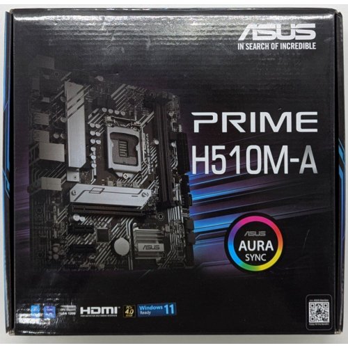 Купить Материнская плата Asus PRIME H510M-A (s1200, Intel H510) (Восстановлено продавцом, 727081) с проверкой совместимости: обзор, характеристики, цена в Киеве, Днепре, Одессе, Харькове, Украине | интернет-магазин TELEMART.UA фото