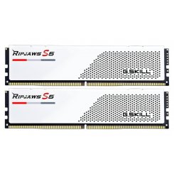 ОЗУ G.Skill DDR5 48GB (2x24GB) 6000Mhz Ripjaws S5 White (F5-6000J3036F24GX2-RS5W)