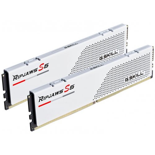 ОЗП G.Skill DDR5 48GB (2x24GB) 6000Mhz Ripjaws S5 White (F5-6000J3036F24GX2-RS5W) купити з перевіркою сумісності: огляд, характеристики, ціна у Києві, Львові, Вінниці, Хмельницькому, Івано-Франківську, Україні | інтернет-магазин TELEMART.UA фото