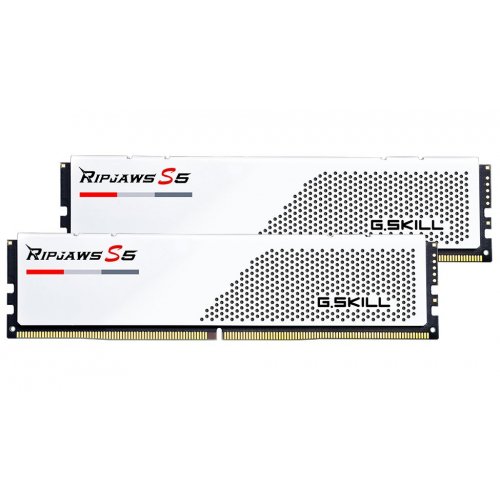 ОЗП G.Skill DDR5 48GB (2x24GB) 6000Mhz Ripjaws S5 White (F5-6000J3036F24GX2-RS5W) купити з перевіркою сумісності: огляд, характеристики, ціна у Києві, Львові, Вінниці, Хмельницькому, Івано-Франківську, Україні | інтернет-магазин TELEMART.UA фото