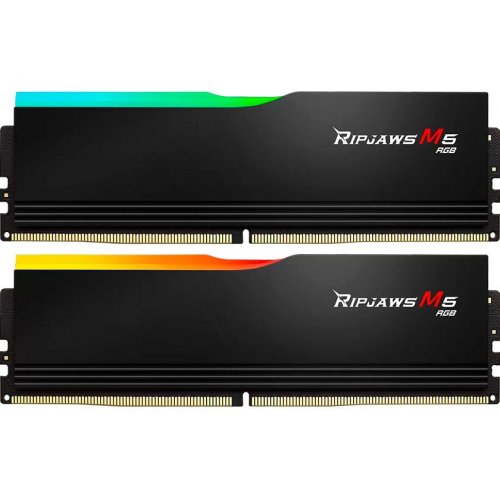 Продать ОЗУ G.Skill DDR5 48GB (2x24GB) 6000Mhz Ripjaws M5 RGB Black (F5-6000J3036F24GX2-RM5RK) по Trade-In интернет-магазине Телемарт - Киев, Днепр, Украина фото