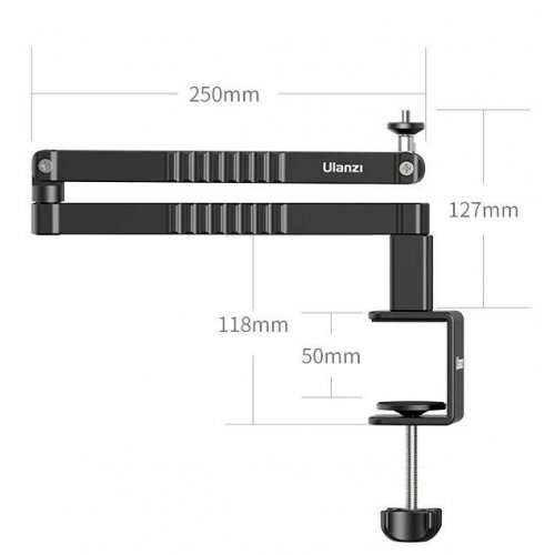 Купить Стойка-пантограф Ulanzi VIJIM LS24 Microphone Boom Arm (LS24 2806) Black - цена в Харькове, Киеве, Днепре, Одессе
в интернет-магазине Telemart фото