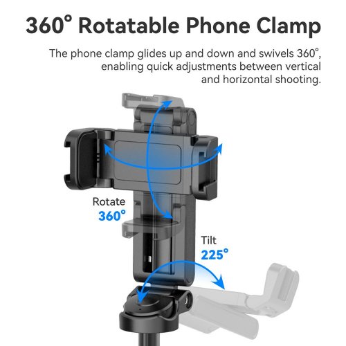 Купити Штатив Ulanzi JJ02 Extendable Grip Tripod (JJ02-B M004) Black - ціна в Києві, Львові, Вінниці, Хмельницькому, Франківську, Україні | інтернет-магазин TELEMART.UA фото