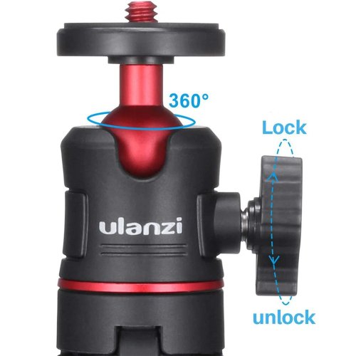 Штатив Ulanzi MT-08 Mini Portable and Adjustable Desktop Tripod (MT-08 1601) Black купить в Украине | Telemart фото
