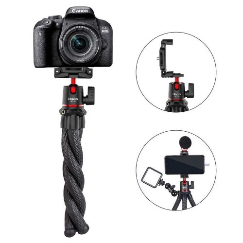 Купити Штатив Ulanzi MT-11 Octopus Tripod for Camera & Smartphones (MT-11 1907) Black - ціна в Києві, Львові, Вінниці, Хмельницькому, Франківську, Україні | інтернет-магазин TELEMART.UA фото