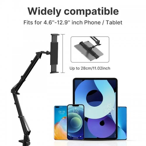 Купити Штатив Ulanzi T2 Desk Stand for Microphone/Phone/Tablet (T2 3033) Black - ціна в Києві, Львові, Вінниці, Хмельницькому, Франківську, Україні | інтернет-магазин TELEMART.UA фото