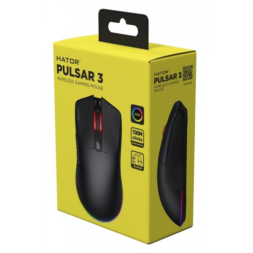 Фото Миша HATOR Pulsar 3 Wireless (HTM630) Black