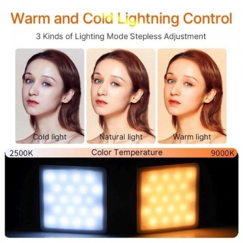 Накамерный свет Ulanzi VL49 Pro Rechargeable Mini RGB Light (VL49 RGB PRO B01001) Black купить в Украине | Telemart фото