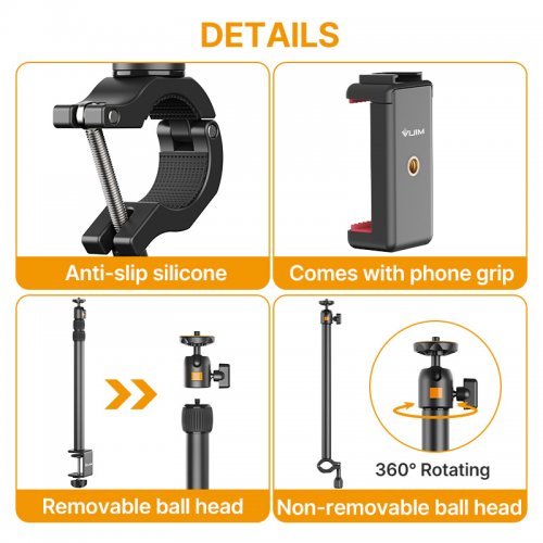 Штатив Ulanzi VIJIM LS02 Desktop Extendable Light Stand (LS02 2487) Black купить в Украине | Telemart фото