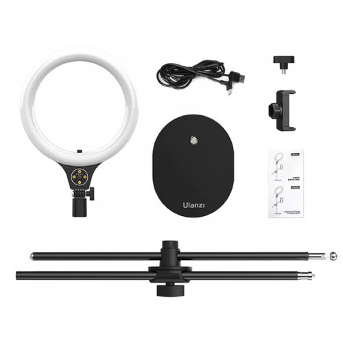 Ulanzi T1 Overhead Shooting Bracket Ring Light Set 10inch (T1 2517) Black купити в Україні | Telemart фото