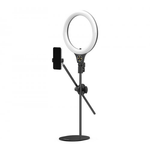 Купити Комплект кільцевого світла Ulanzi T1 Desktop Overhead Shooting Bracket Ring Light Set 10inch (T1 2517) Black - ціна в Києві, Львові, Вінниці, Хмельницькому, Франківську, Україні | інтернет-магазин TELEMART.UA фото