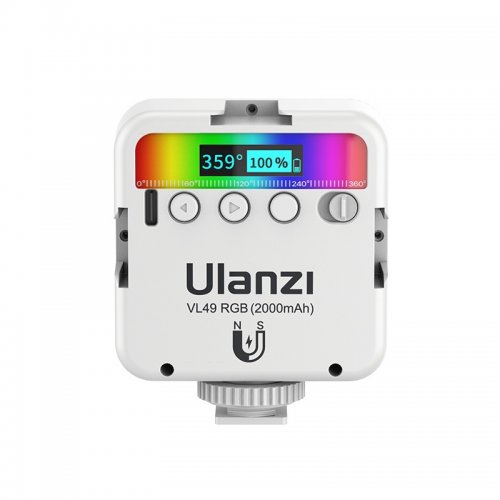Видеосвет Ulanzi VL49 Rechargeable Mini RGB Light (VL49 RGB 2586) White купить в Украине | Telemart фото