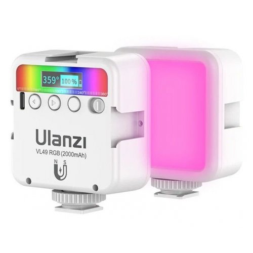 Купить Видеосвет Ulanzi VL49 Rechargeable Mini RGB Light (VL49 RGB 2586) White - цена в Харькове, Киеве, Днепре, Одессе
в интернет-магазине Telemart фото