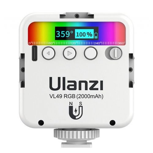 Купити Відеосвітло Ulanzi VL49 Rechargeable Mini RGB Light (VL49 RGB 2586) White - ціна в Києві, Львові, Вінниці, Хмельницькому, Франківську, Україні | інтернет-магазин TELEMART.UA фото