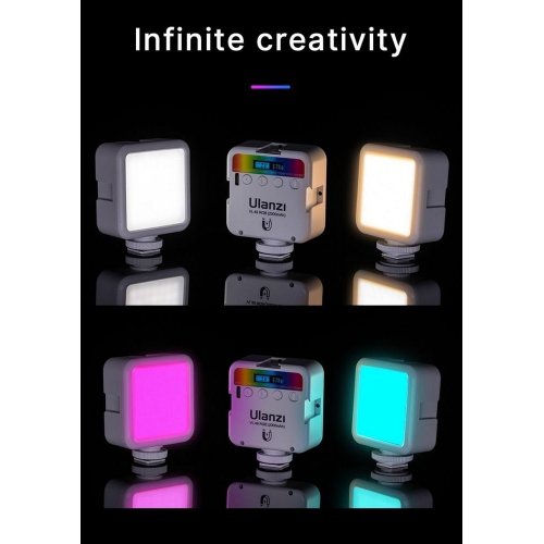 Купити Відеосвітло Ulanzi VL49 Rechargeable Mini RGB Light (VL49 RGB 2586) White - ціна в Києві, Львові, Вінниці, Хмельницькому, Франківську, Україні | інтернет-магазин TELEMART.UA фото