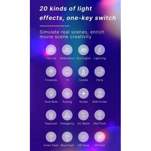 Купить Видеосвет Ulanzi VL120 RGB Light (VL120RGB 2587) White - цена в Харькове, Киеве, Днепре, Одессе
в интернет-магазине Telemart фото