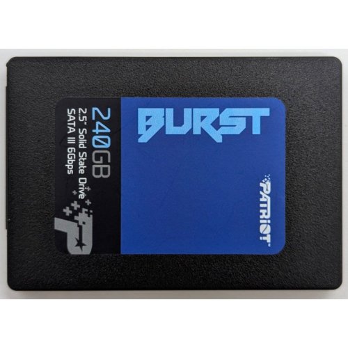 Купить Ssd-диск Patriot Burst 240GB TLC 2.5'' (PBU240GS25SSDR) (Восстановлено продавцом, 727990) с проверкой совместимости: обзор, характеристики, цена в Киеве, Днепре, Одессе, Харькове, Украине | интернет-магазин TELEMART.UA фото