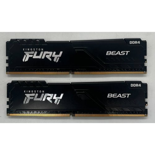 Купить Озу Kingston DDR4 16GB (2x8GB) 3200Mhz FURY Beast Black (KF432C16BBK2/16) (Восстановлено продавцом, 728003) с проверкой совместимости: обзор, характеристики, цена в Киеве, Днепре, Одессе, Харькове, Украине | интернет-магазин TELEMART.UA фото