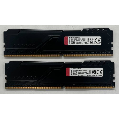 Купить Озу Kingston DDR4 16GB (2x8GB) 3200Mhz FURY Beast Black (KF432C16BBK2/16) (Восстановлено продавцом, 728003) с проверкой совместимости: обзор, характеристики, цена в Киеве, Днепре, Одессе, Харькове, Украине | интернет-магазин TELEMART.UA фото