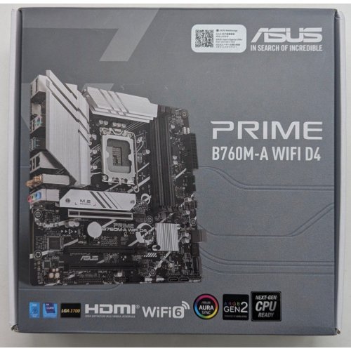 Купить Материнская плата Asus PRIME B760M-A WIFI D4 (s1700, Intel B760) (Восстановлено продавцом, 728070) с проверкой совместимости: обзор, характеристики, цена в Киеве, Днепре, Одессе, Харькове, Украине | интернет-магазин TELEMART.UA фото