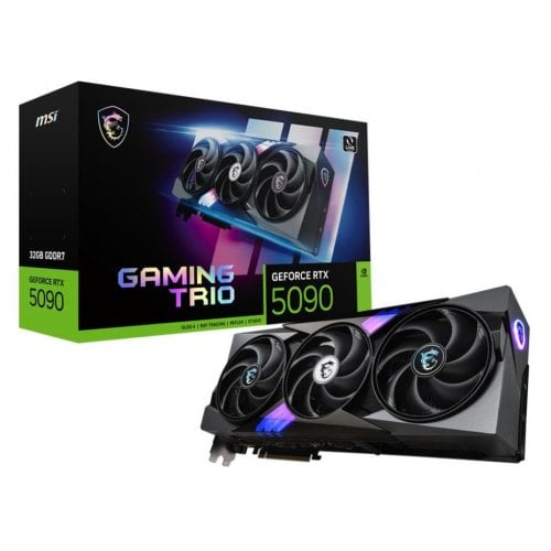 Купить Видеокарта MSI GeForce RTX 5090 GAMING TRIO 32768MB (RTX 5090 32G GAMING TRIO) с проверкой совместимости: обзор, характеристики, цена в Киеве, Днепре, Одессе, Харькове, Украине | интернет-магазин TELEMART.UA фото