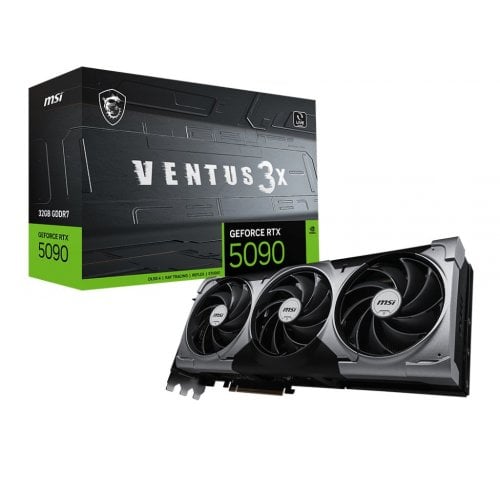 Відеокарта MSI GeForce RTX 5090 VENTUS 3X 32768MB (RTX 5090 32G VENTUS 3X) купити з перевіркою сумісності: огляд, характеристики, ціна у Києві, Львові, Вінниці, Хмельницькому, Івано-Франківську, Україні | інтернет-магазин TELEMART.UA фото