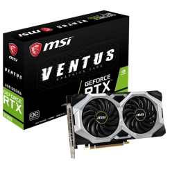 Видеокарта MSI GeForce RTX 2060 VENTUS OC 6144MB (RTX 2060 VENTUS 6G OC) (Восстановлено продавцом, 728317)