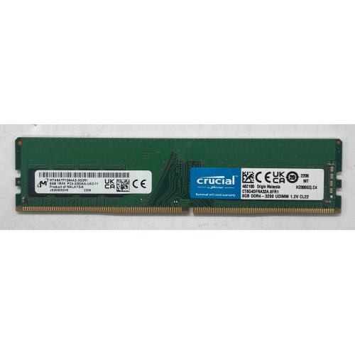 Купить Озу Crucial DDR4 8GB 3200Mhz (CT8G4DFRA32A) (Восстановлено продавцом, 728344) с проверкой совместимости: обзор, характеристики, цена в Киеве, Днепре, Одессе, Харькове, Украине | интернет-магазин TELEMART.UA фото