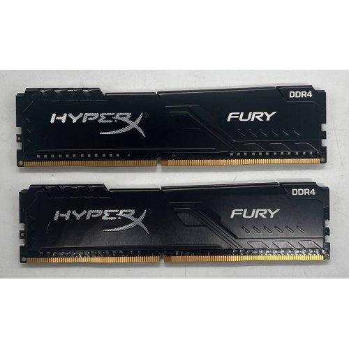 Купить Озу HyperX DDR4 16GB (2x8GB) 3600Mhz Fury Black (HX436C17FB3K2/16) (Восстановлено продавцом, 728348) с проверкой совместимости: обзор, характеристики, цена в Киеве, Днепре, Одессе, Харькове, Украине | интернет-магазин TELEMART.UA фото