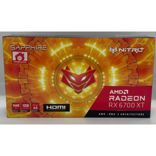 Купить Видеокарта Sapphire Radeon RX 6700 XT NITRO+ 12288MB (11306-01-20G) (Восстановлено продавцом, 728414) с проверкой совместимости: обзор, характеристики, цена в Киеве, Днепре, Одессе, Харькове, Украине | интернет-магазин TELEMART.UA фото