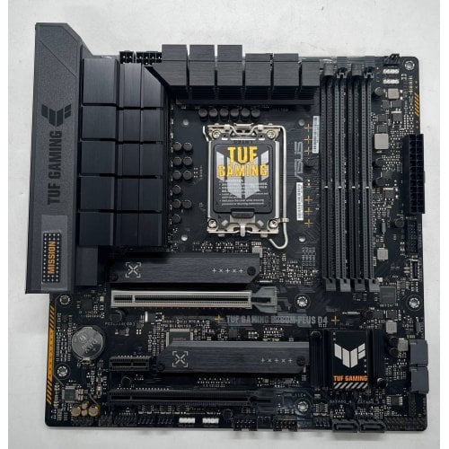 Материнська плата Asus TUF GAMING B760M-PLUS D4 (s1700, Intel B760) (Відновлено продавцем, 728729) купити з перевіркою сумісності: огляд, характеристики, ціна у Києві, Львові, Вінниці, Хмельницькому, Івано-Франківську, Україні | інтернет-магазин TELEMART.UA фото