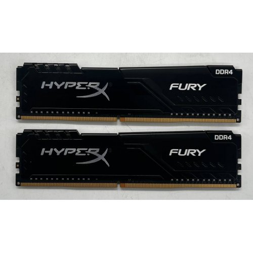 Озп HyperX DDR4 16GB (2x8GB) 3000Mhz FURY Black (HX430C15FB3K2/16) (Відновлено продавцем, 728763) купити з перевіркою сумісності: огляд, характеристики, ціна у Києві, Львові, Вінниці, Хмельницькому, Івано-Франківську, Україні | інтернет-магазин TELEMART.UA фото