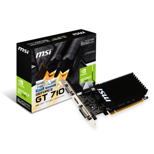 Купить Видеокарта MSI GeForce GT 710 2048MB (GT 710 2GD3H LP) (Восстановлено продавцом, 729261) с проверкой совместимости: обзор, характеристики, цена в Киеве, Днепре, Одессе, Харькове, Украине | интернет-магазин TELEMART.UA фото