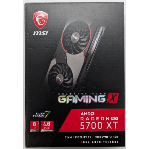 Відеокарта MSI Radeon RX 5700 XT Gaming X 8192MB (RX 5700 XT GAMING X) (Відновлено продавцем, 729364) купити з перевіркою сумісності: огляд, характеристики, ціна у Києві, Львові, Вінниці, Хмельницькому, Івано-Франківську, Україні | інтернет-магазин TELEMART.UA фото