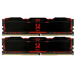 Озу GoodRAM DDR4 32GB (2x16GB) 3200Mhz IRDM X Black (IR-X3200D464L16A/32GDC) (Восстановлено продавцом, 729439)