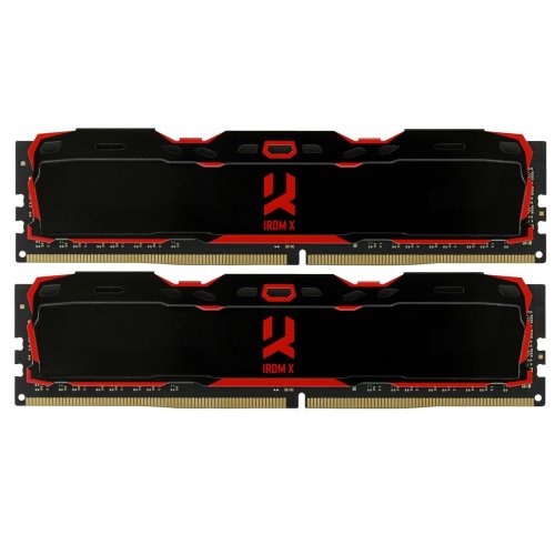 Купить Озу GoodRAM DDR4 32GB (2x16GB) 3200Mhz IRDM X Black (IR-X3200D464L16A/32GDC) (Восстановлено продавцом, 729439) с проверкой совместимости: обзор, характеристики, цена в Киеве, Днепре, Одессе, Харькове, Украине | интернет-магазин TELEMART.UA фото