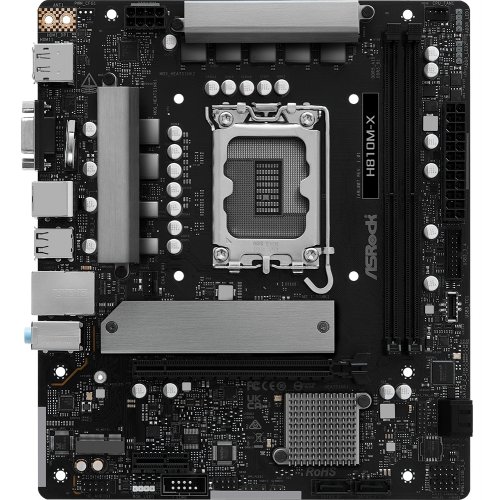 Материнська плата AsRock H810M-X (s1851, Intel H810) купити з перевіркою сумісності: огляд, характеристики, ціна у Києві, Львові, Вінниці, Хмельницькому, Івано-Франківську, Україні | інтернет-магазин TELEMART.UA фото