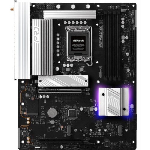 Материнська плата AsRock B860 Pro RS WiFi (s1851, Intel B860) купити з перевіркою сумісності: огляд, характеристики, ціна у Києві, Львові, Вінниці, Хмельницькому, Івано-Франківську, Україні | інтернет-магазин TELEMART.UA фото