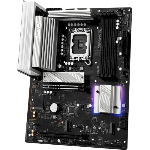 Материнська плата AsRock B860 Pro RS WiFi (s1851, Intel B860) купити з перевіркою сумісності: огляд, характеристики, ціна у Києві, Львові, Вінниці, Хмельницькому, Івано-Франківську, Україні | інтернет-магазин TELEMART.UA фото