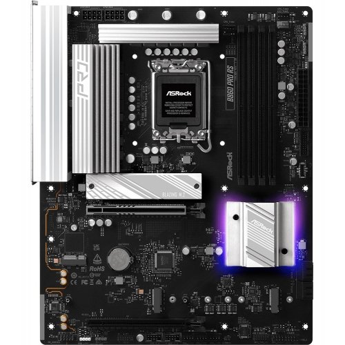 Материнська плата AsRock B860 Pro RS (s1851, Intel B860) купити з перевіркою сумісності: огляд, характеристики, ціна у Києві, Львові, Вінниці, Хмельницькому, Івано-Франківську, Україні | інтернет-магазин TELEMART.UA фото