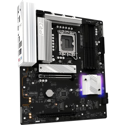 Материнська плата AsRock B860 Pro RS (s1851, Intel B860) купити з перевіркою сумісності: огляд, характеристики, ціна у Києві, Львові, Вінниці, Хмельницькому, Івано-Франківську, Україні | інтернет-магазин TELEMART.UA фото