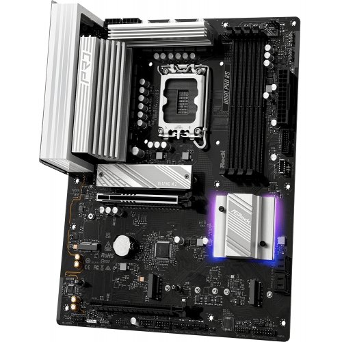 Материнська плата AsRock B860 Pro RS (s1851, Intel B860) купити з перевіркою сумісності: огляд, характеристики, ціна у Києві, Львові, Вінниці, Хмельницькому, Івано-Франківську, Україні | інтернет-магазин TELEMART.UA фото