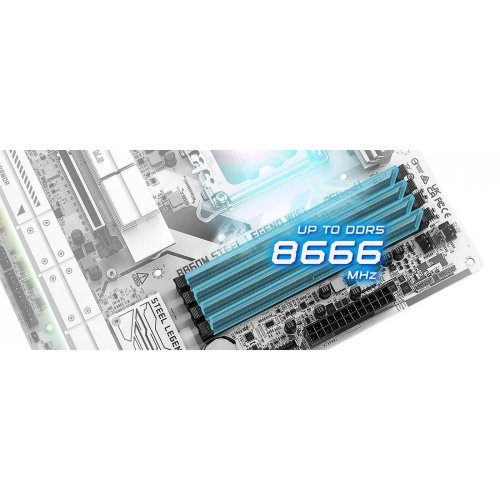 Материнська плата AsRock B860M Steel Legend WiFi (s1851, Intel B860) купити з перевіркою сумісності: огляд, характеристики, ціна у Києві, Львові, Вінниці, Хмельницькому, Івано-Франківську, Україні | інтернет-магазин TELEMART.UA фото