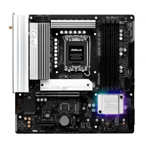 Материнська плата AsRock B860M Pro RS WiFi (s1851, Intel B860) купити з перевіркою сумісності: огляд, характеристики, ціна у Києві, Львові, Вінниці, Хмельницькому, Івано-Франківську, Україні | інтернет-магазин TELEMART.UA фото