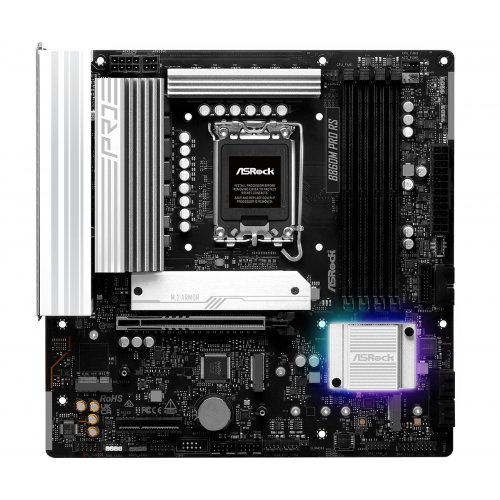 Материнська плата AsRock B860M Pro RS (s1851, Intel B860) купити з перевіркою сумісності: огляд, характеристики, ціна у Києві, Львові, Вінниці, Хмельницькому, Івано-Франківську, Україні | інтернет-магазин TELEMART.UA фото